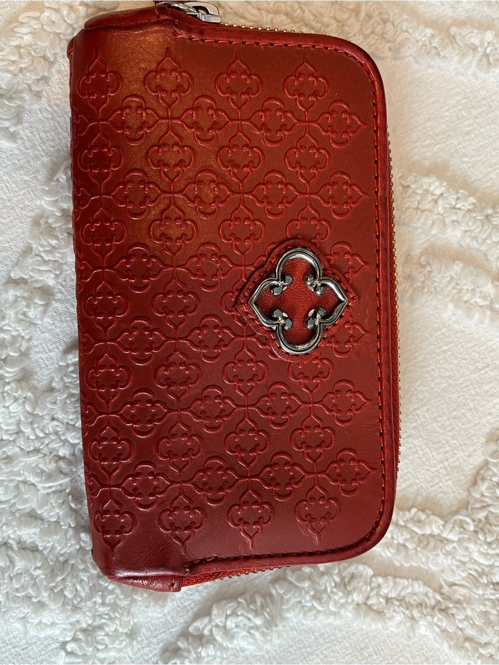 Brighton Red Leather Wallet from the Toledo Collection